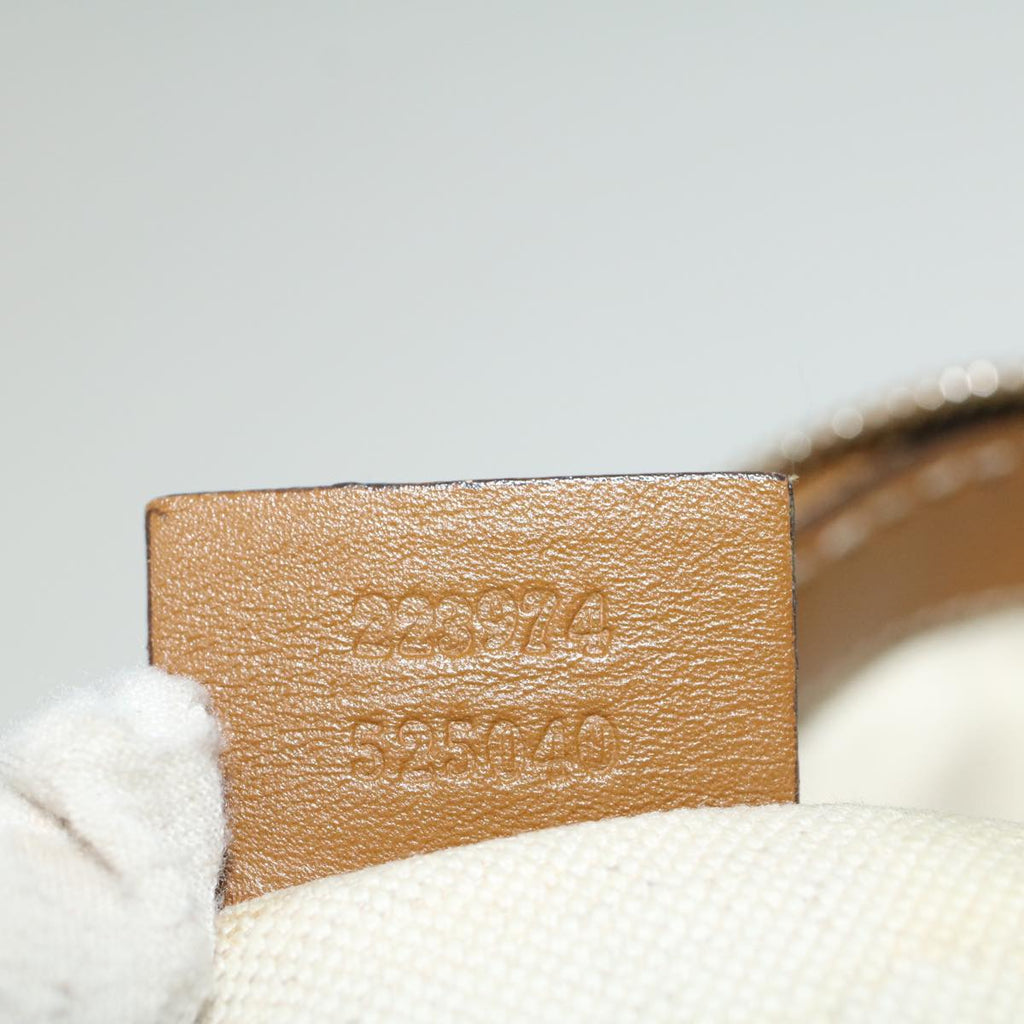 GUCCI Shoulder Bag Canvas 2way Beige Brown 223974 58602