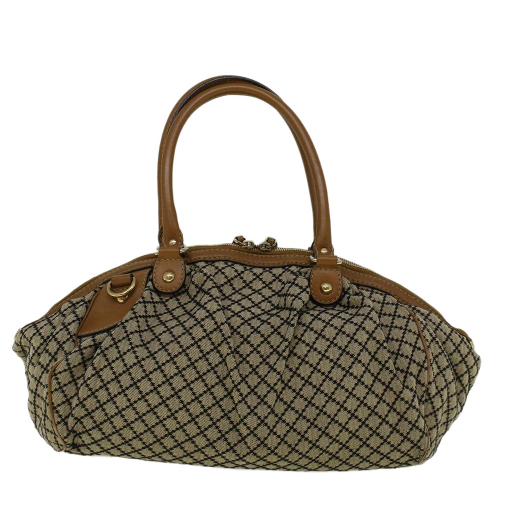 GUCCI Shoulder Bag Canvas 2way Beige Brown 223974 58602