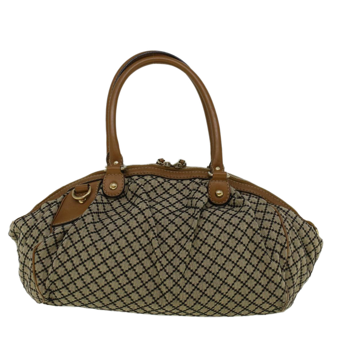 GUCCI Shoulder Bag Canvas 2way Beige Brown 223974 58602