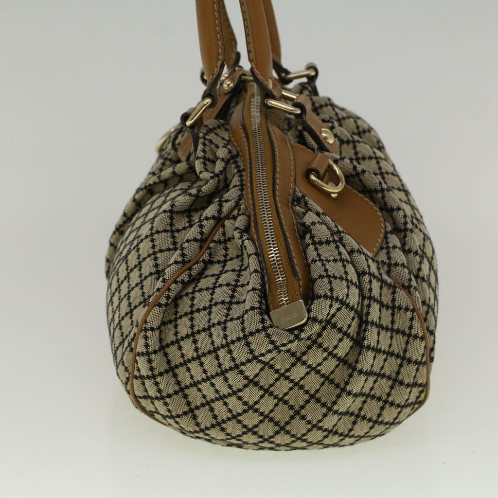 GUCCI Shoulder Bag Canvas 2way Beige Brown 223974 58602