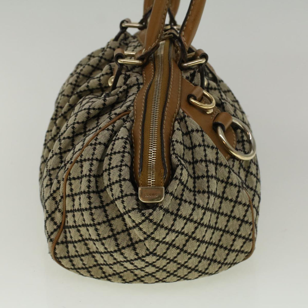 GUCCI Shoulder Bag Canvas 2way Beige Brown 223974 58602