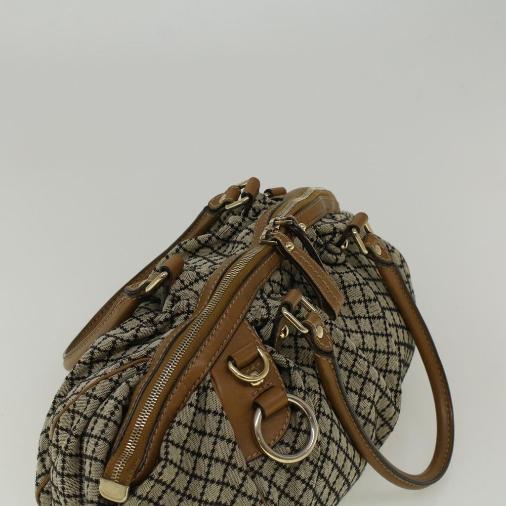 GUCCI Shoulder Bag Canvas 2way Beige Brown 223974 58602
