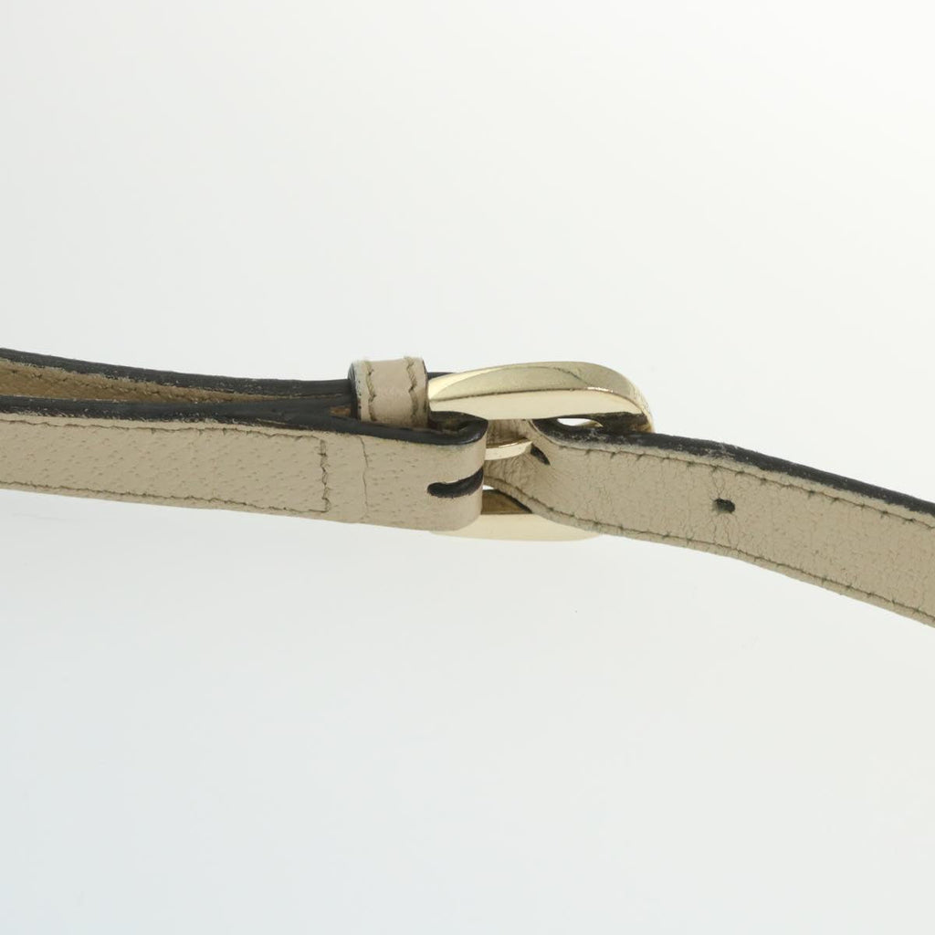 GUCCI GG Canvas Shoulder Bag Beige White 13126 58612