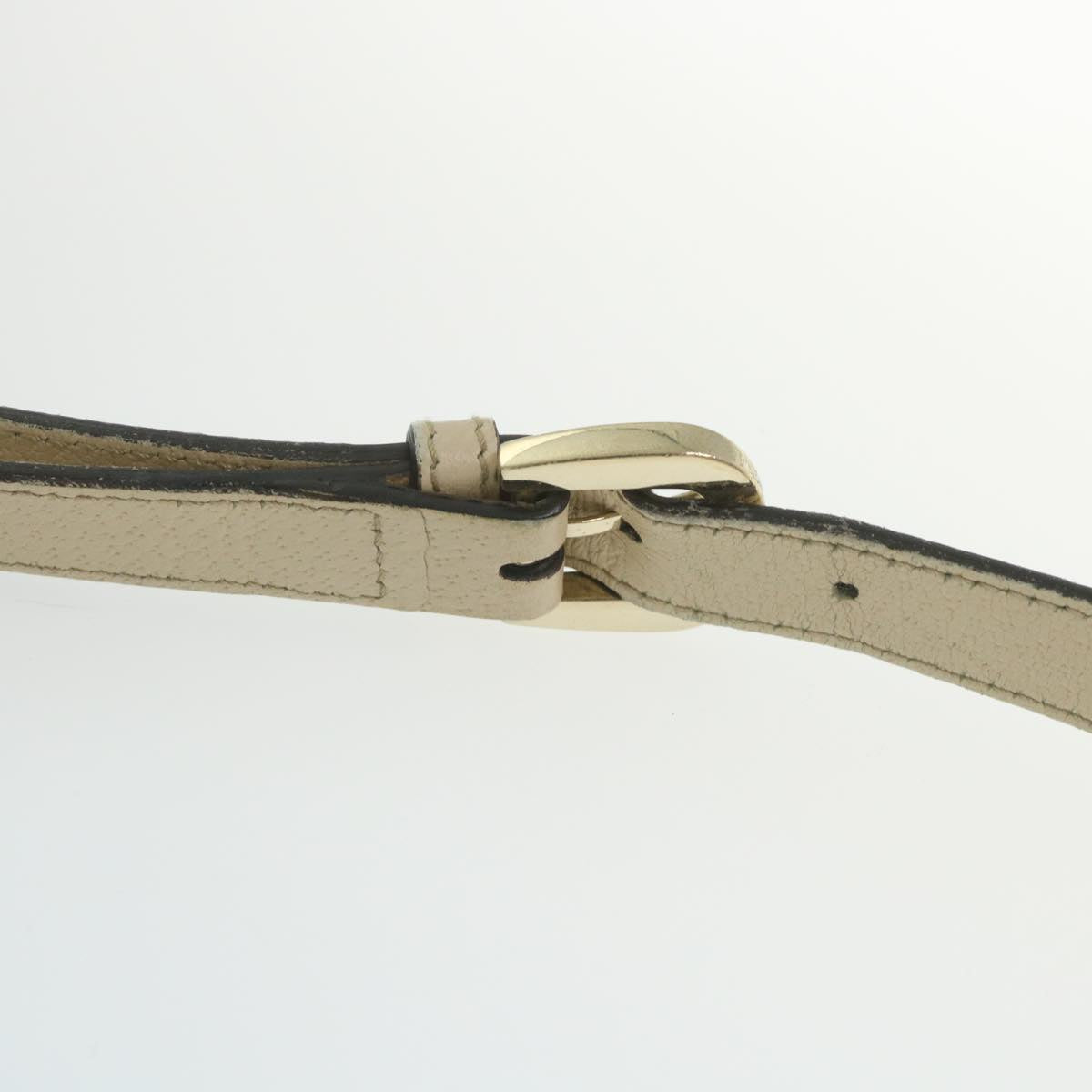 GUCCI GG Canvas Shoulder Bag Beige White 13126 58612