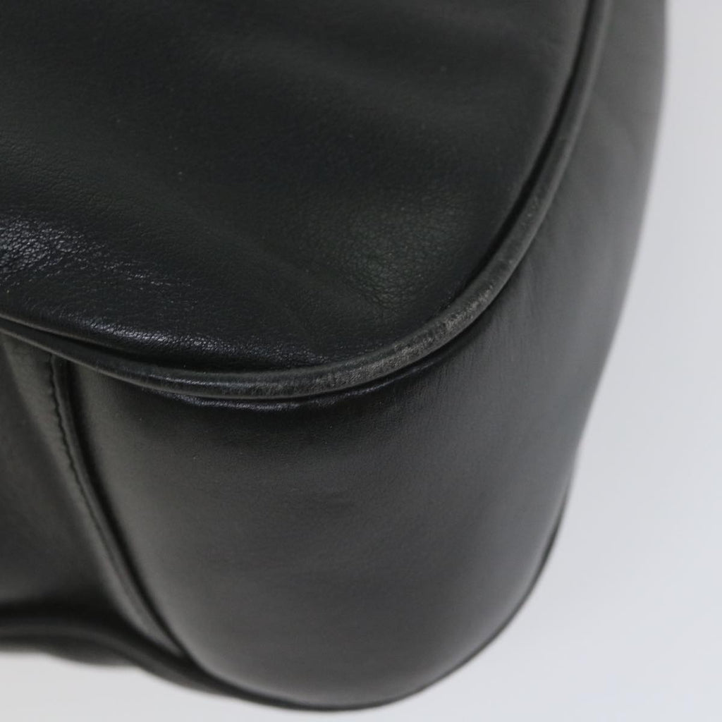 GUCCI Bamboo Shoulder Bag Leather 2way Black 001 2854 1577 58617