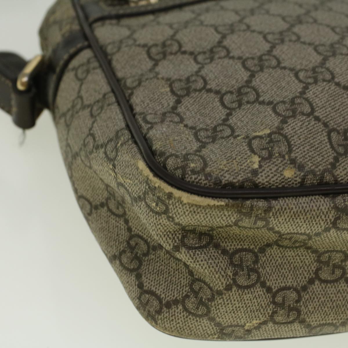 GUCCI GG Canvas Shoulder Bag Coated Canvas Beige 233268 58674