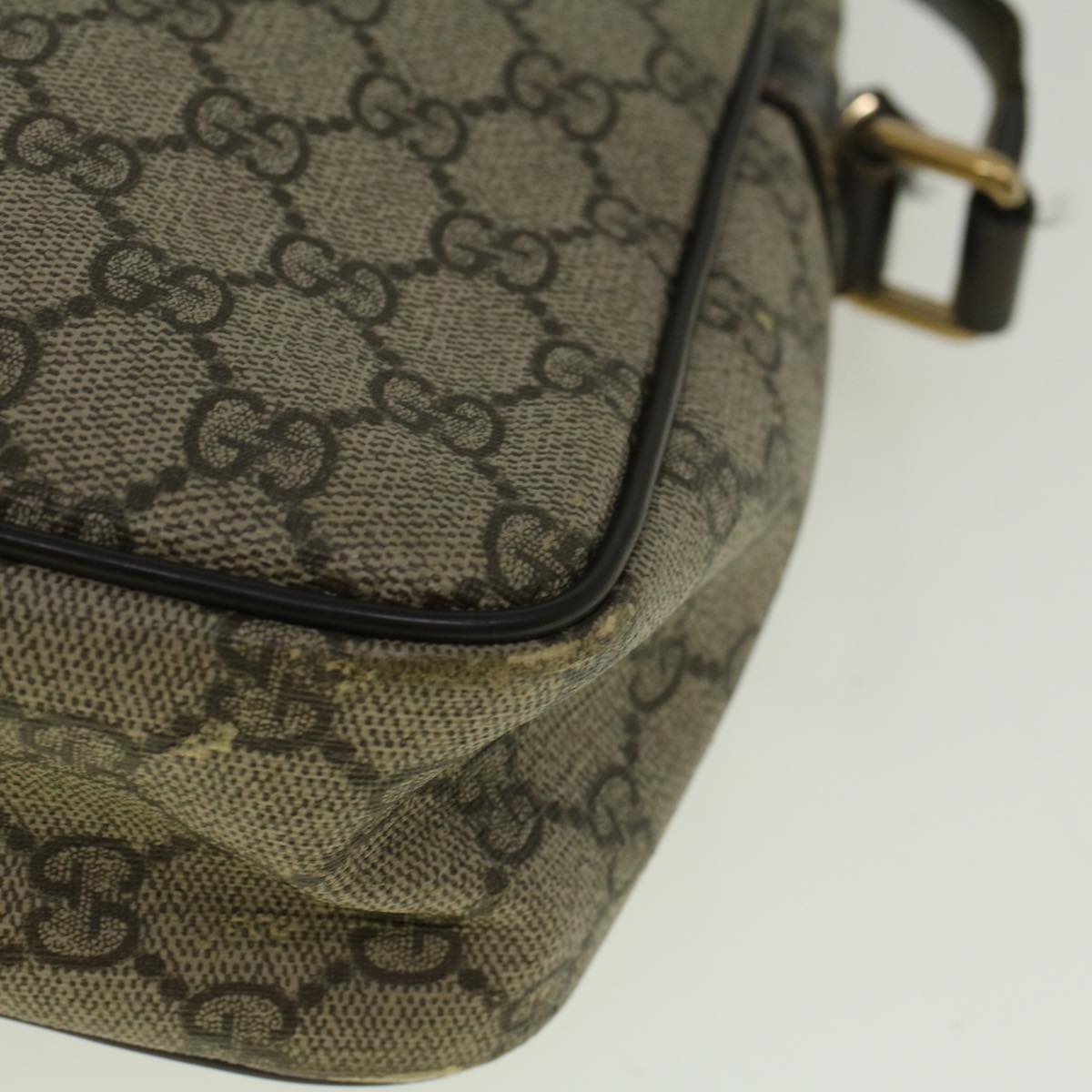 GUCCI GG Canvas Shoulder Bag Coated Canvas Beige 233268 58674