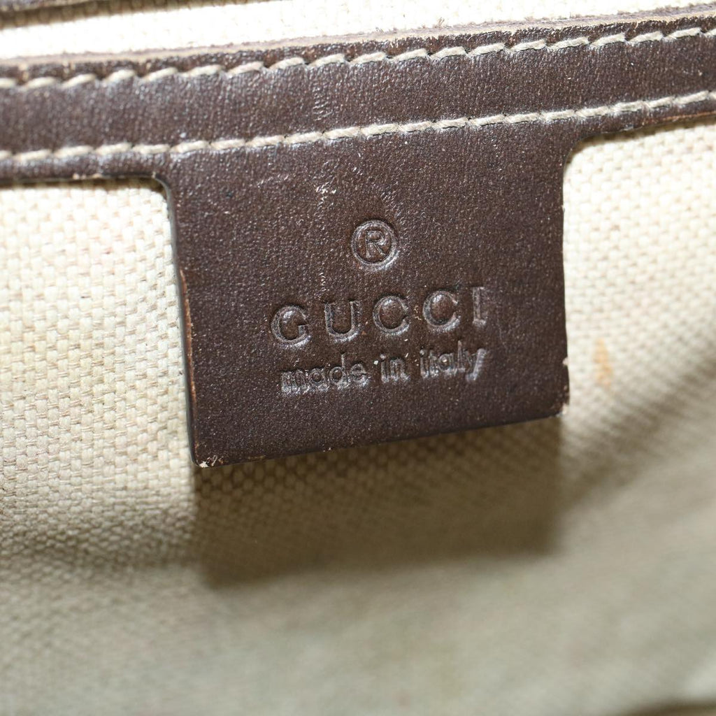 GUCCI GG Canvas Shoulder Bag Coated Canvas Beige 233268 58674