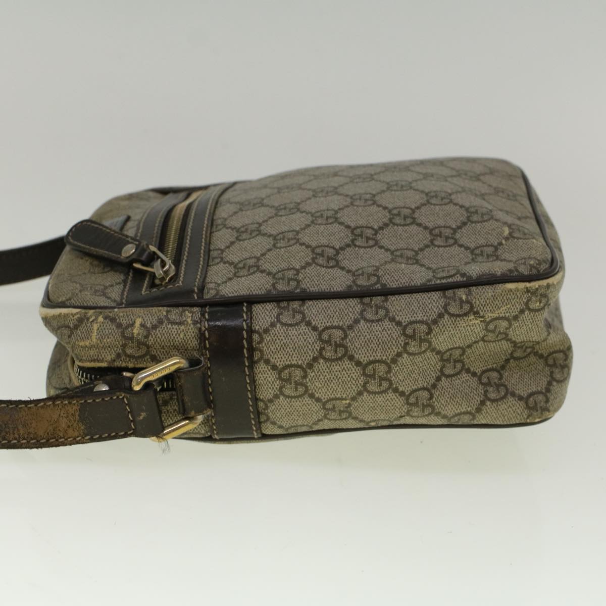 GUCCI GG Canvas Shoulder Bag Coated Canvas Beige 233268 58674