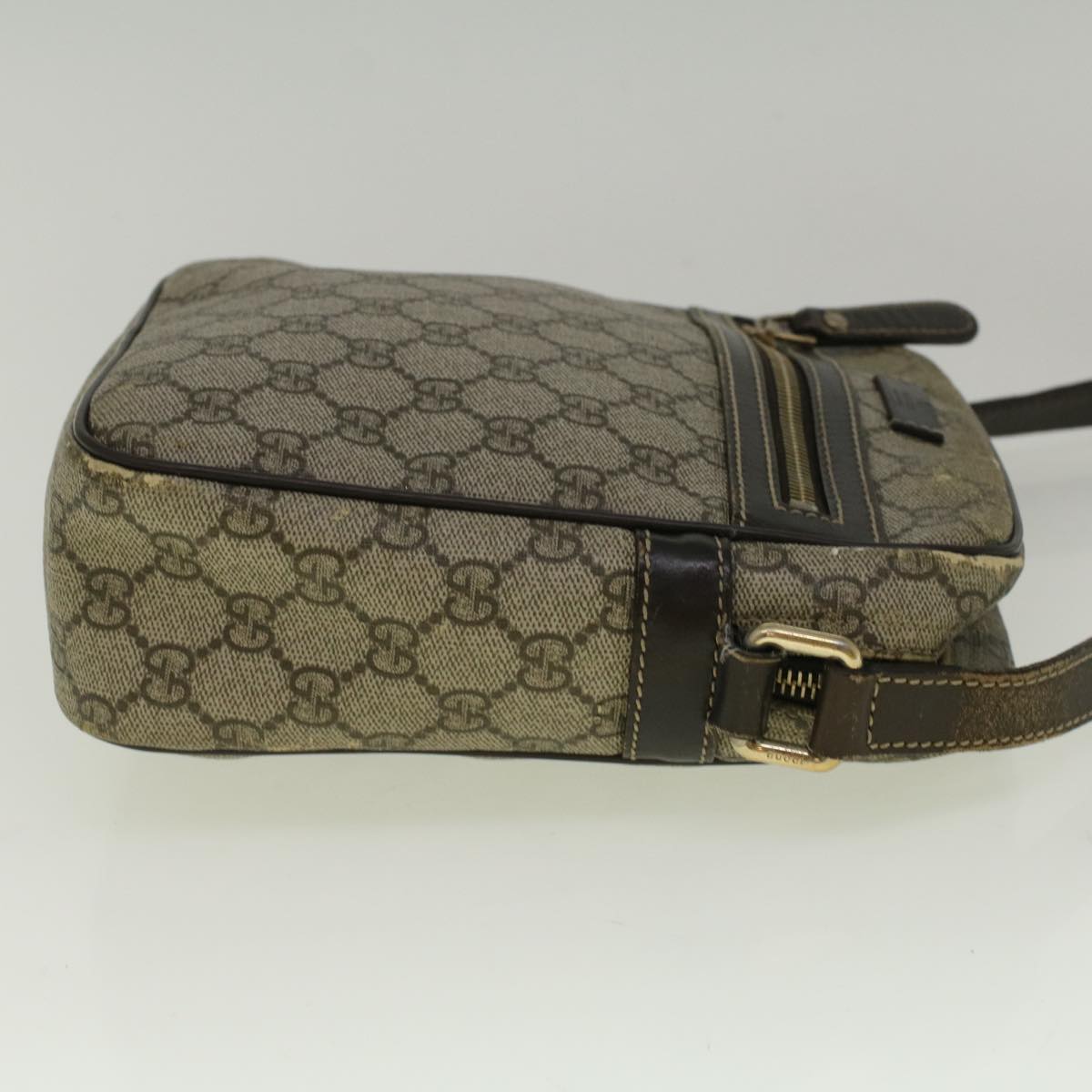 GUCCI GG Canvas Shoulder Bag Coated Canvas Beige 233268 58674