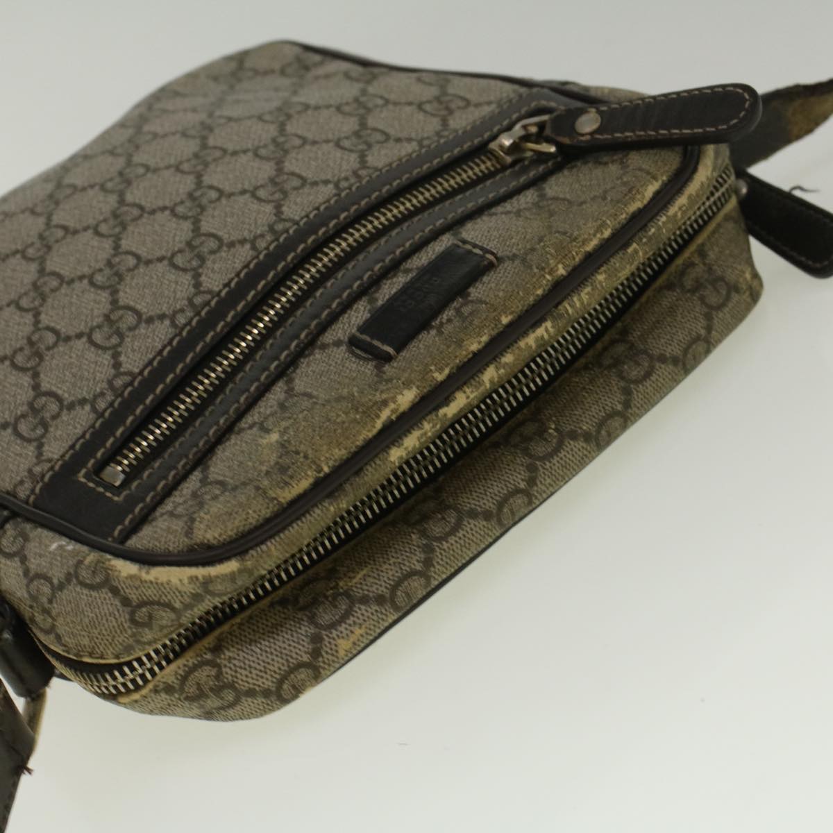 GUCCI GG Canvas Shoulder Bag Coated Canvas Beige 233268 58674