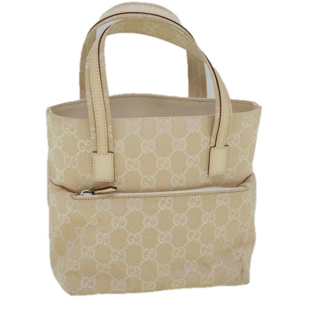 GUCCI GG Canvas Hand Bag Beige 002 1079 001998 58675