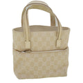 GUCCI GG Canvas Hand Bag Beige 002 1079 001998 58675