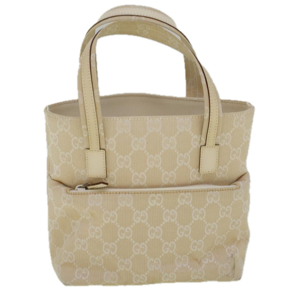 GUCCI GG Canvas Hand Bag Beige 002 1079 001998 58675