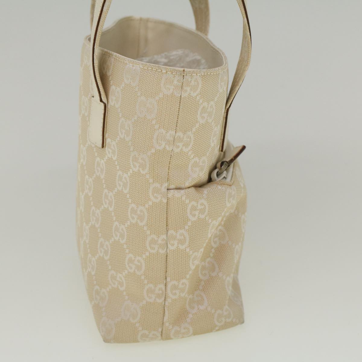 GUCCI GG Canvas Hand Bag Beige 002 1079 001998 58675