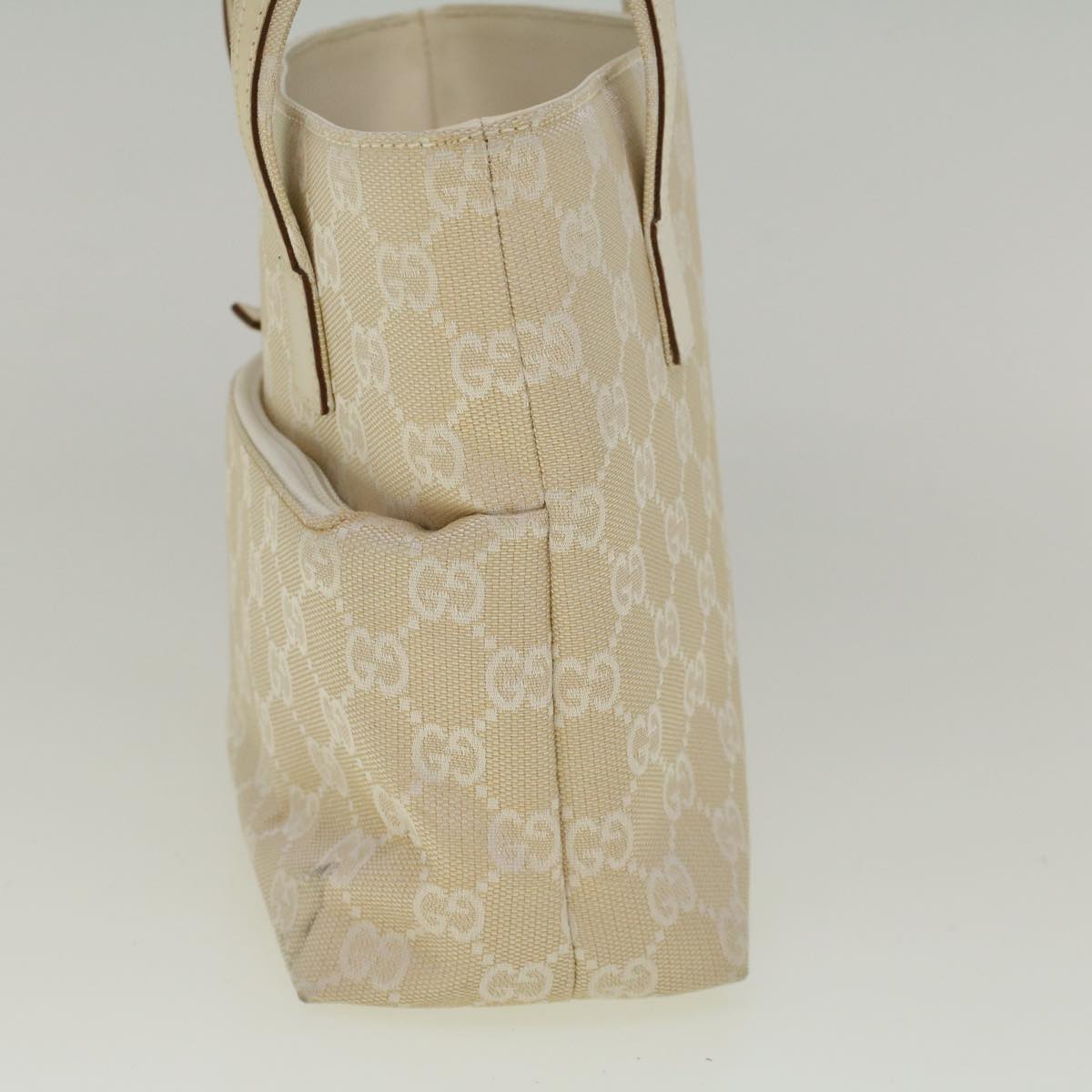 GUCCI GG Canvas Hand Bag Beige 002 1079 001998 58675