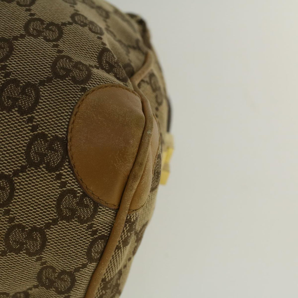 GUCCI GG Canvas Sherry Line Hand Bag Beige Brown Red 000 0851 002122 58695