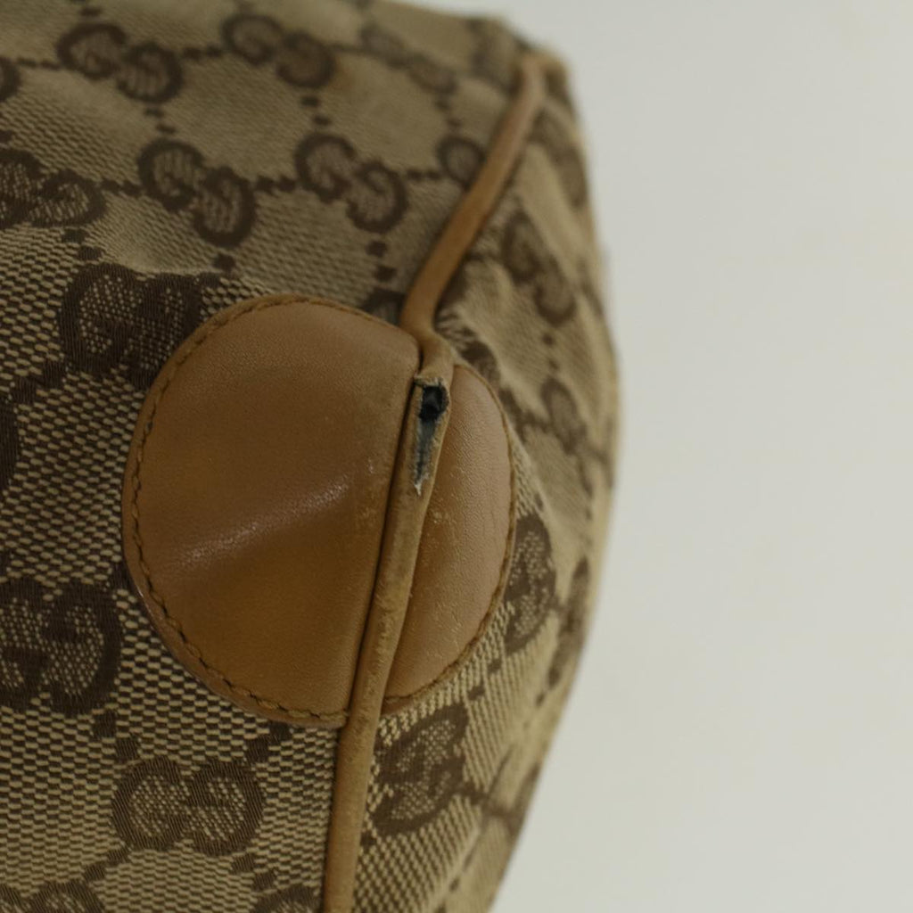 GUCCI GG Canvas Sherry Line Hand Bag Beige Brown Red 000 0851 002122 58695