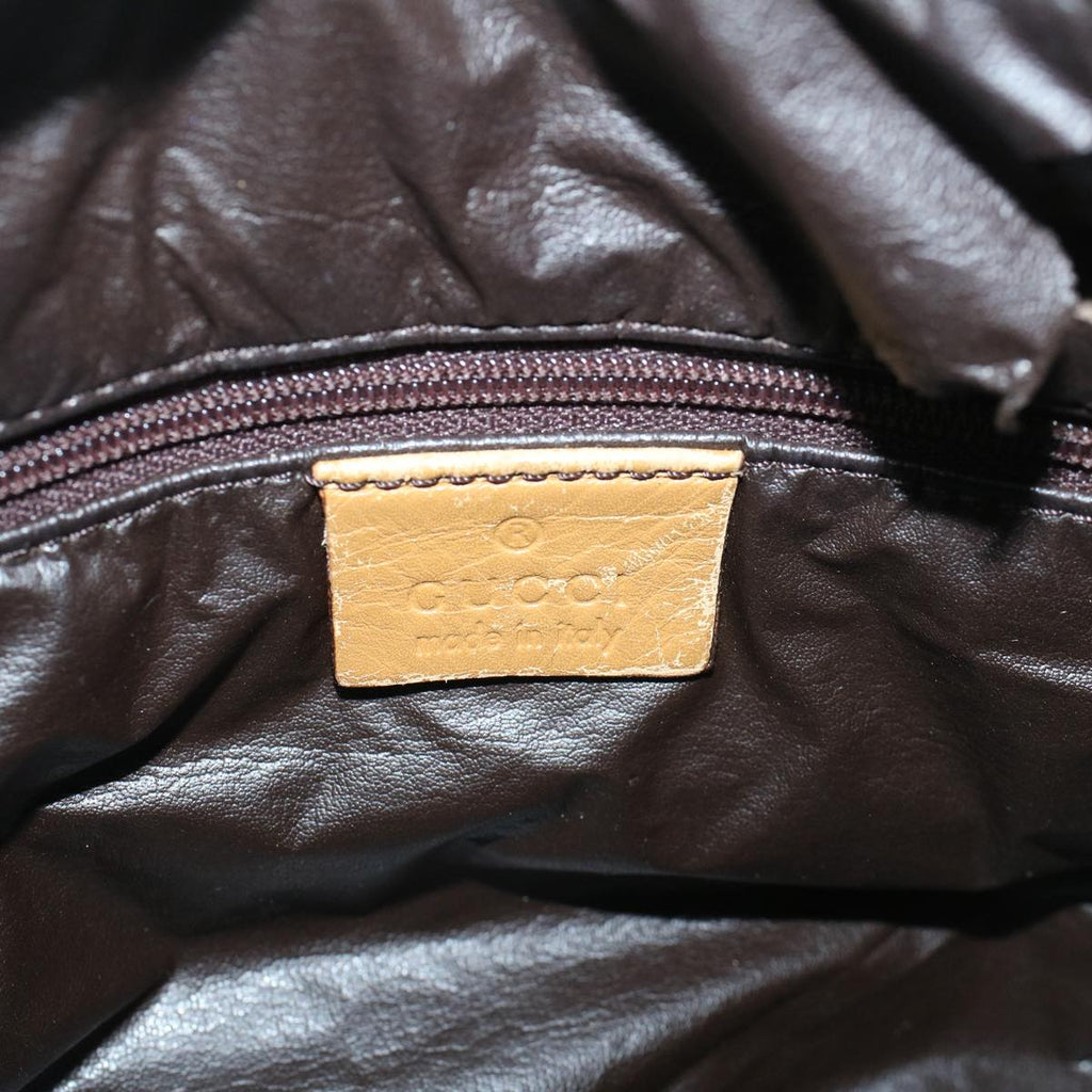 GUCCI GG Canvas Sherry Line Hand Bag Beige Brown Red 000 0851 002122 58695