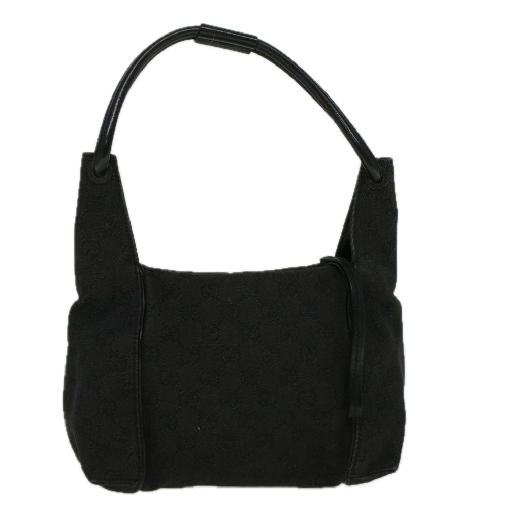 GUCCI GG Canvas Shoulder Bag Black 101333 58697