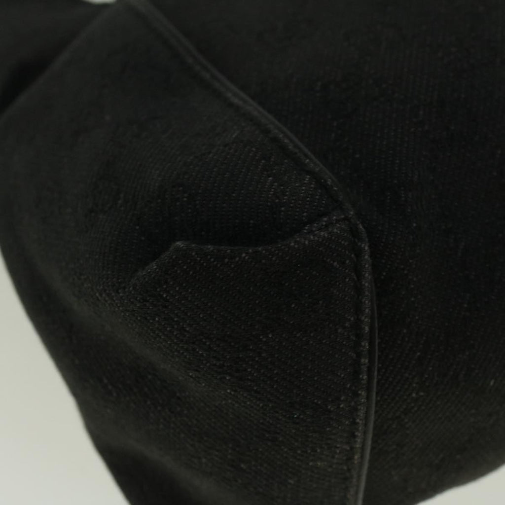 GUCCI GG Canvas Shoulder Bag Black 101333 58697