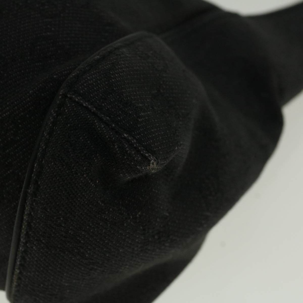 GUCCI GG Canvas Shoulder Bag Black 101333 58697