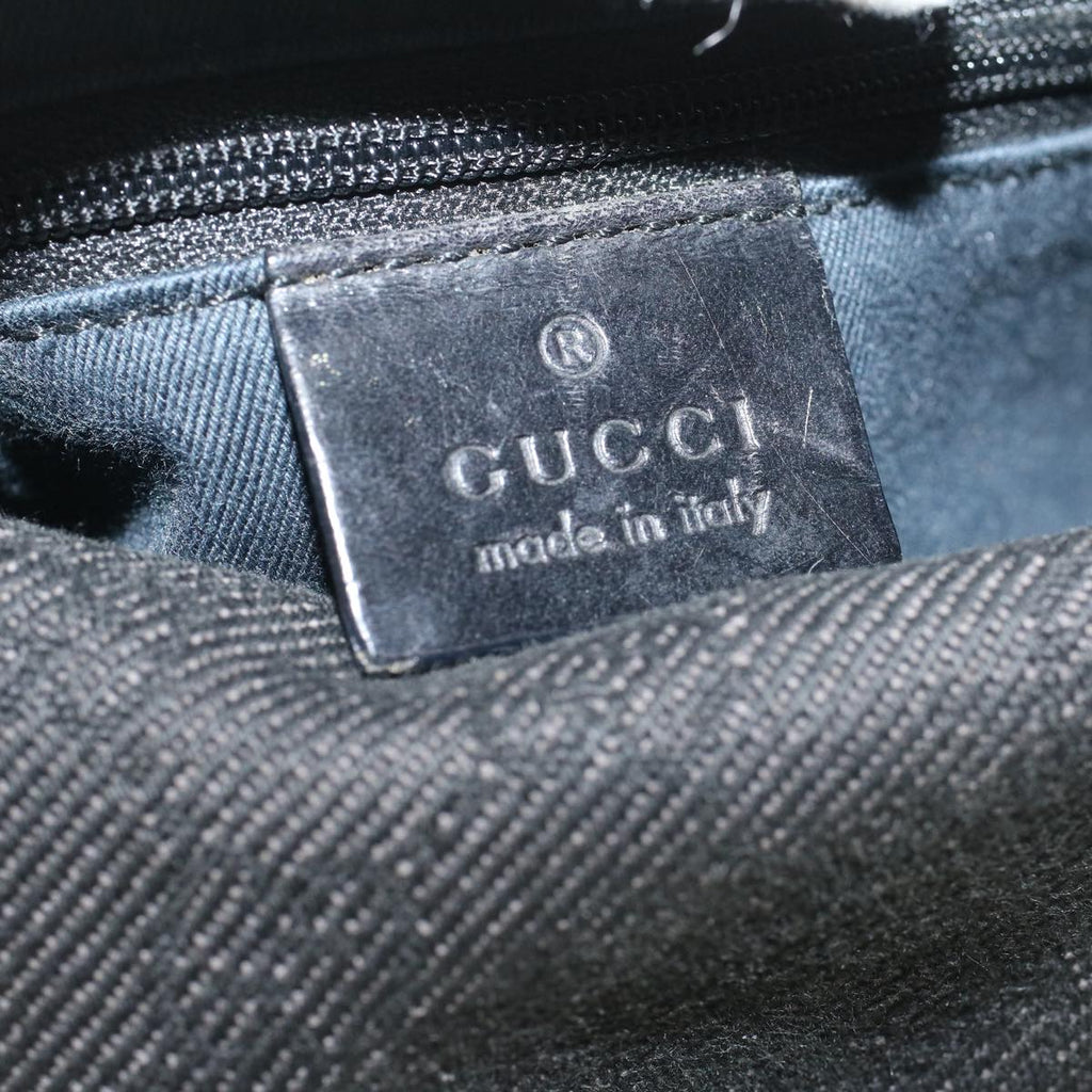 GUCCI GG Canvas Shoulder Bag Black 101333 58697
