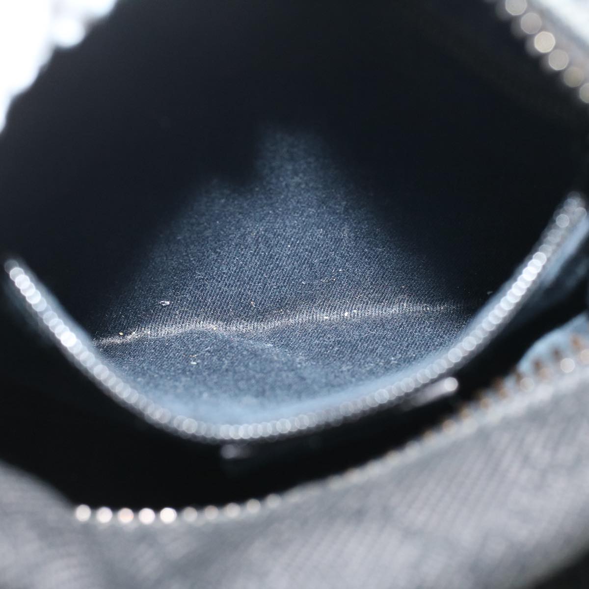 GUCCI GG Canvas Shoulder Bag Black 101333 58697