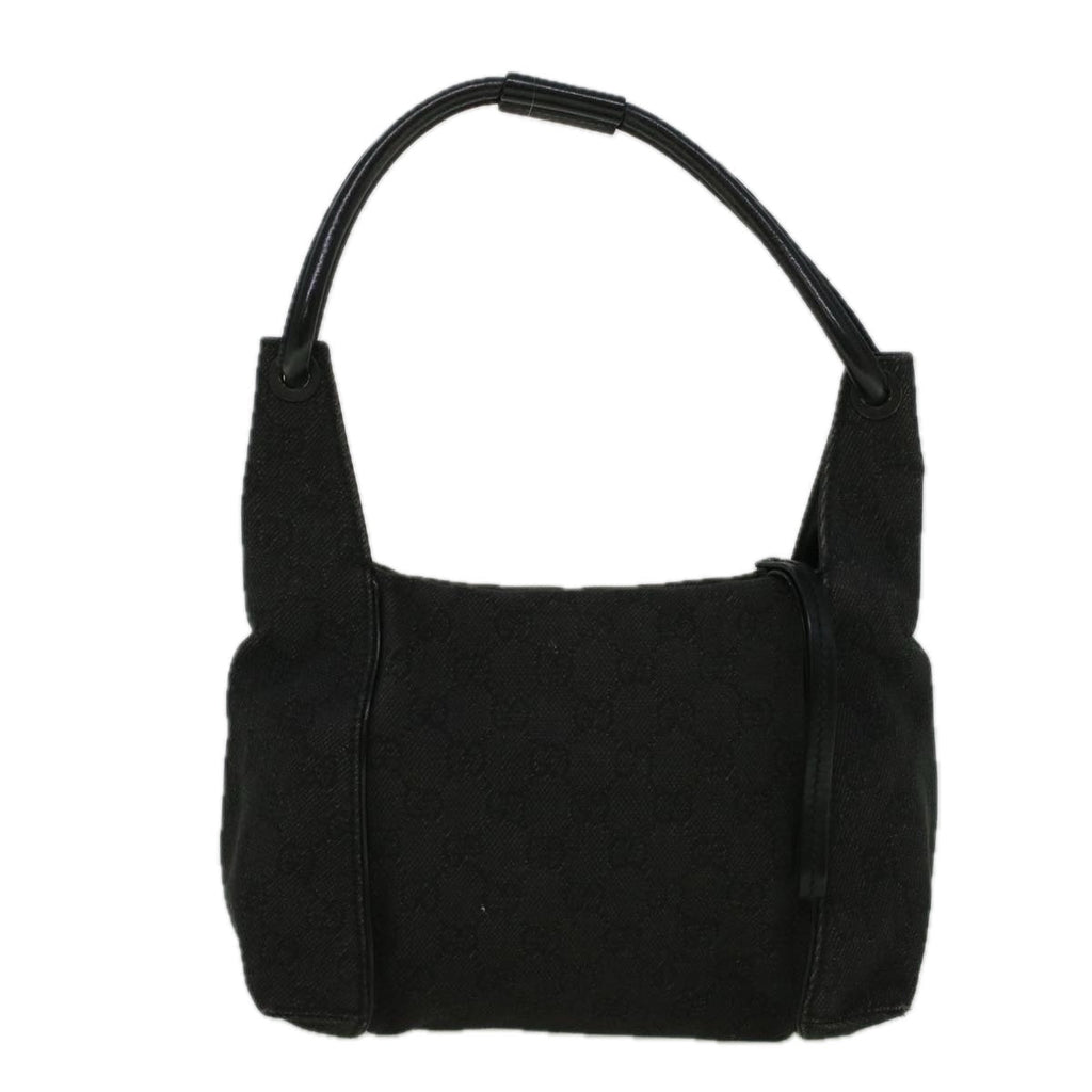 GUCCI GG Canvas Shoulder Bag Black 101333 58697