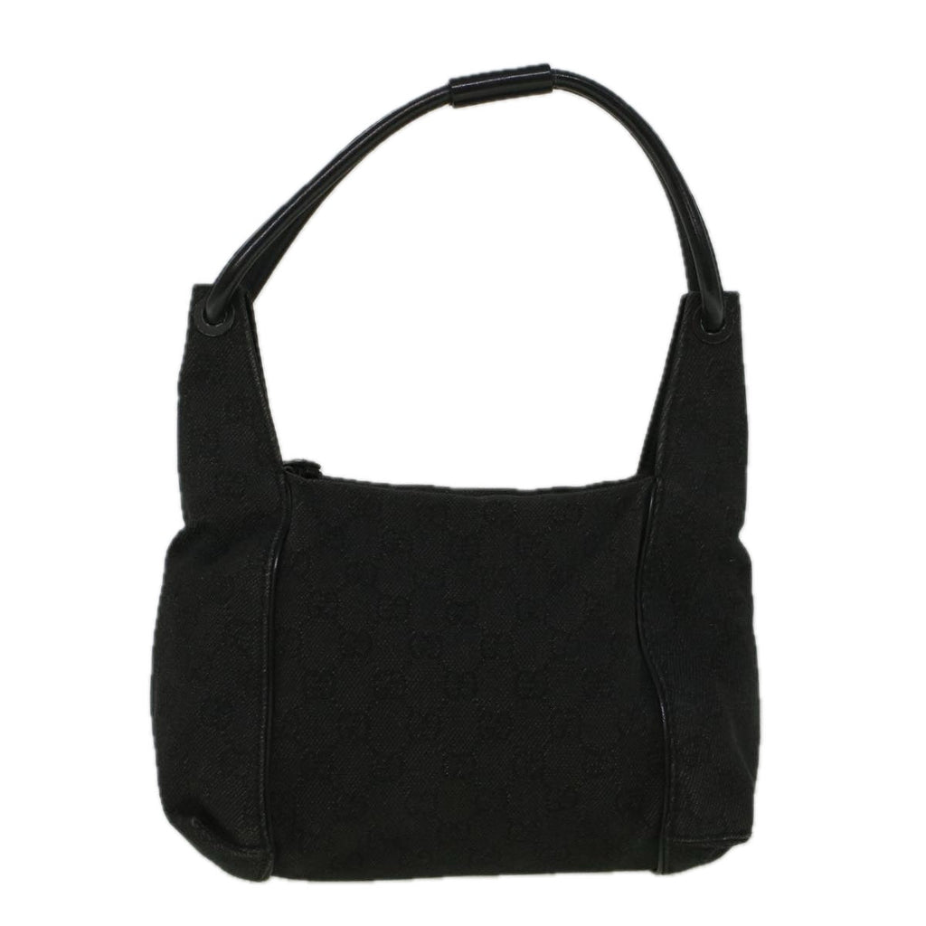 GUCCI GG Canvas Shoulder Bag Black 101333 58697