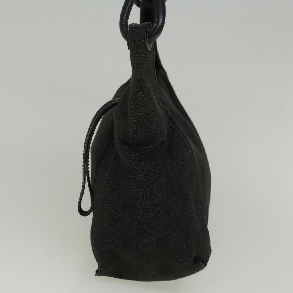 GUCCI GG Canvas Shoulder Bag Black 101333 58697