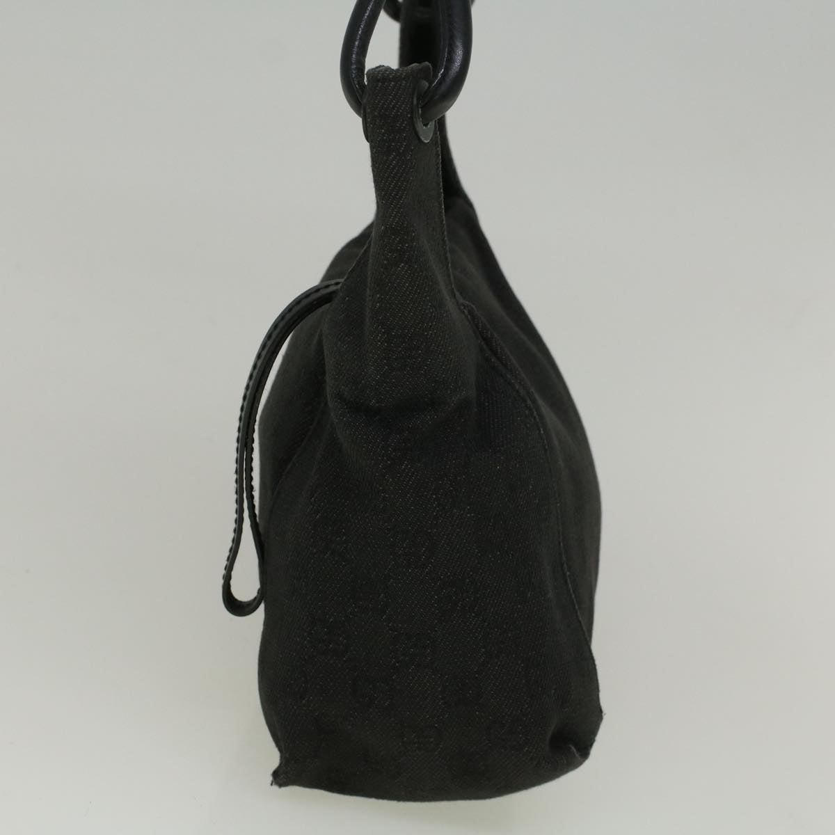 GUCCI GG Canvas Shoulder Bag Black 101333 58697