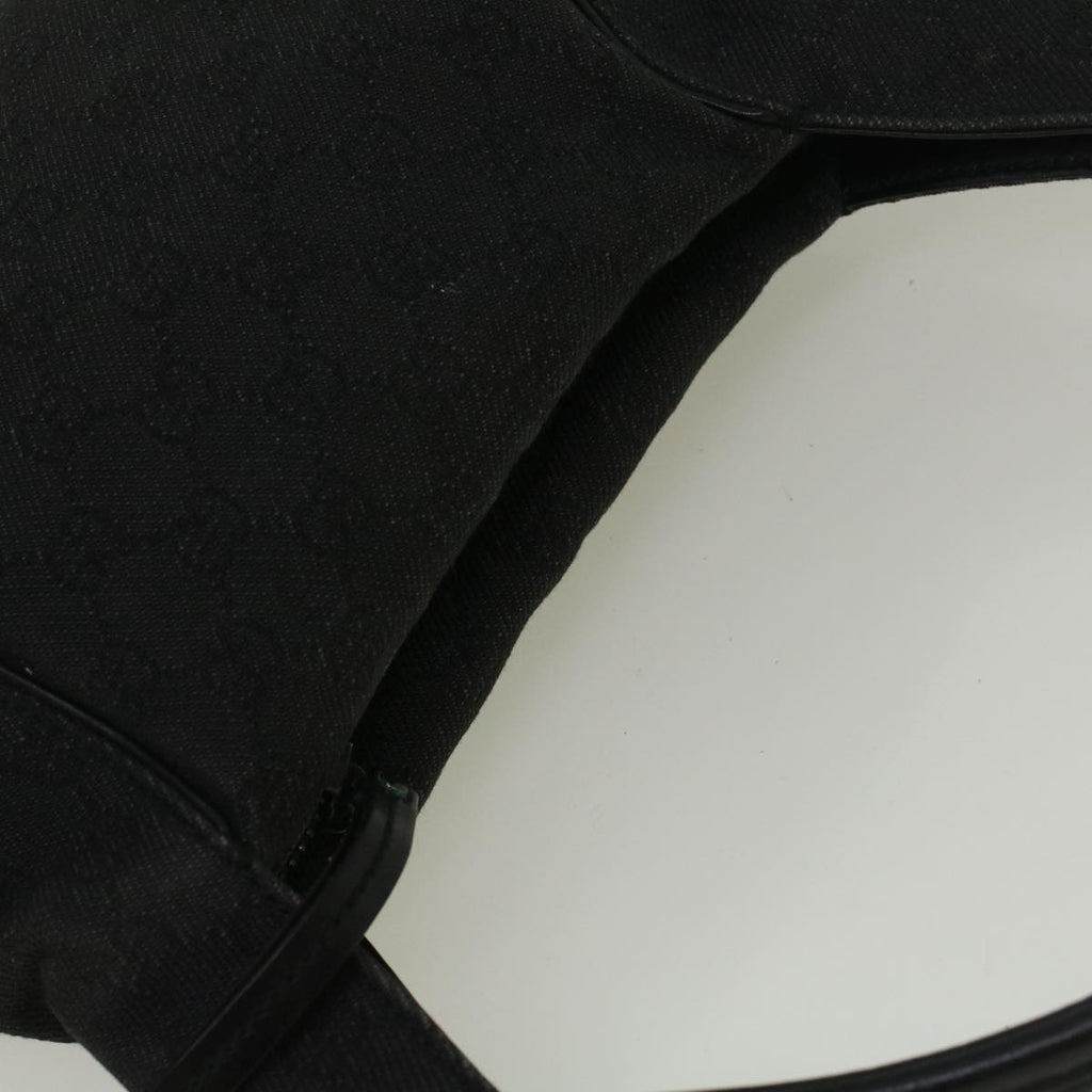 GUCCI GG Canvas Shoulder Bag Black 101333 58697