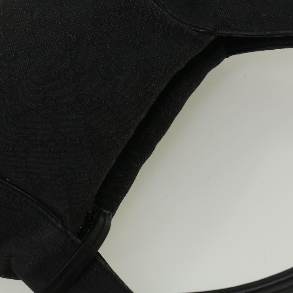 GUCCI GG Canvas Shoulder Bag Black 101333 58697