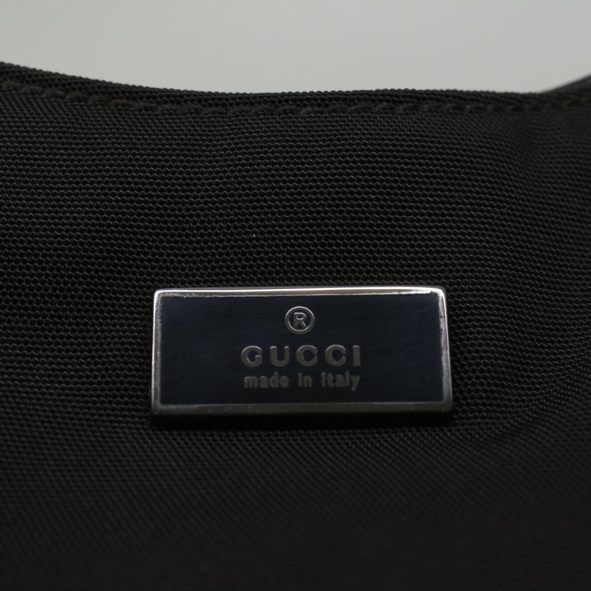GUCCI Shoulder Bag Nylon Khaki 001 3767 002 050 58698