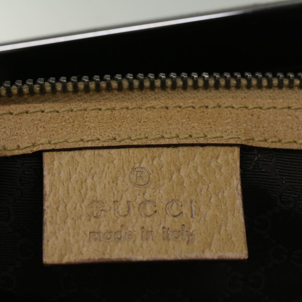 GUCCI Hand Bag Leather Beige 92726 3444 58700