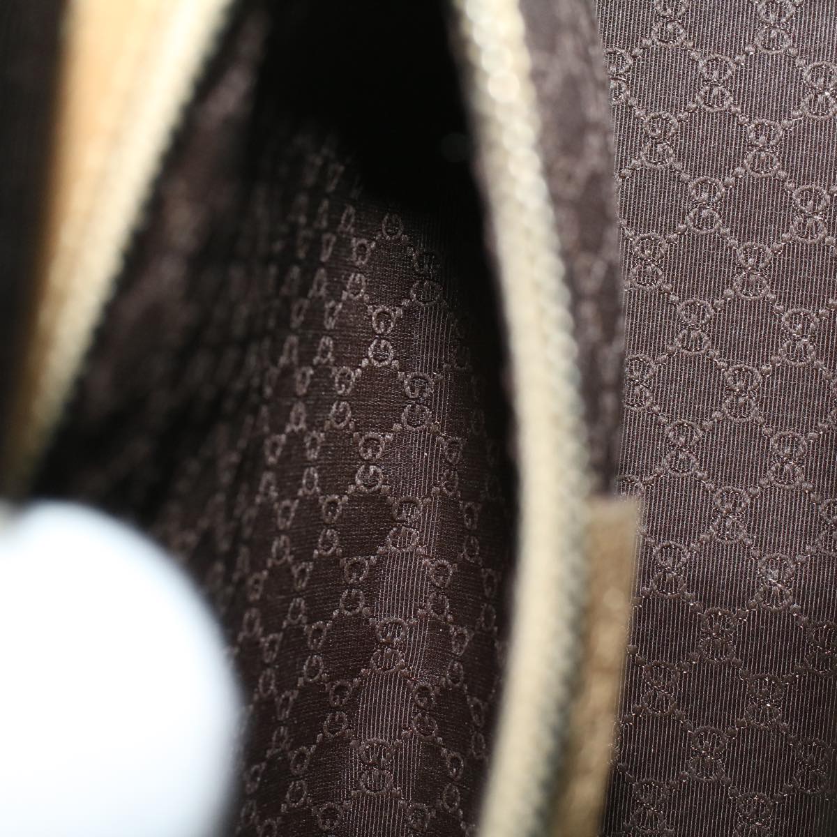 GUCCI Hand Bag Leather Beige 92726 3444 58700