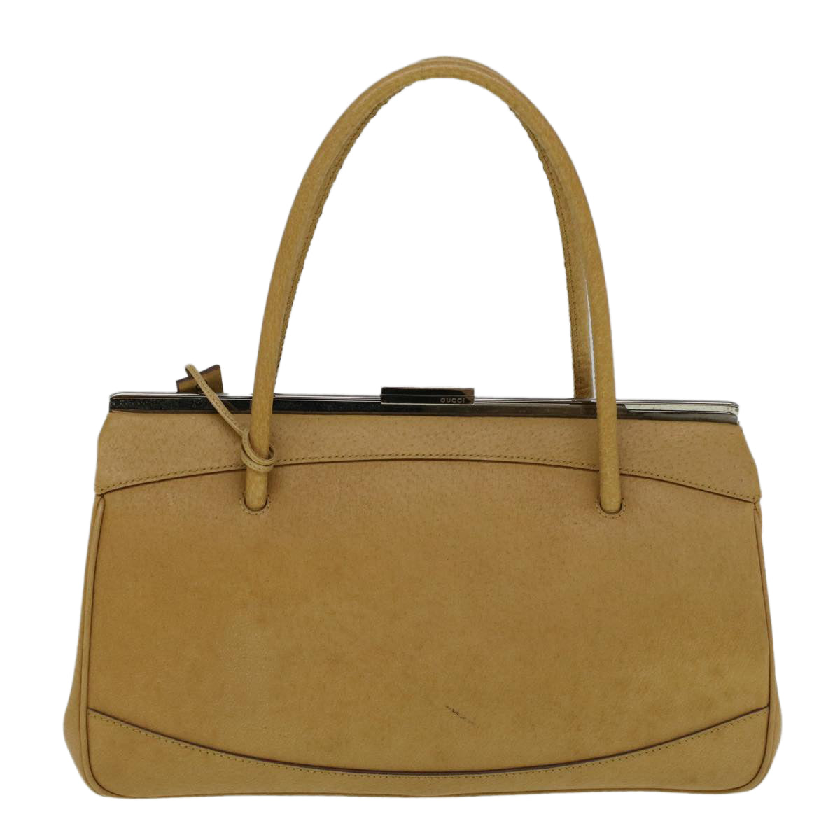 GUCCI Hand Bag Leather Beige 92726 3444 58700
