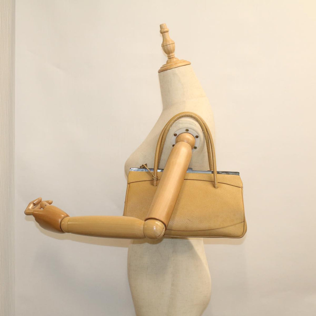 GUCCI Hand Bag Leather Beige 92726 3444 58700