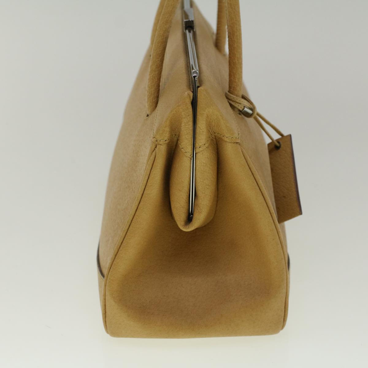 GUCCI Hand Bag Leather Beige 92726 3444 58700