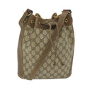 GUCCI GG Supreme Web Sherry Line Shoulder Bag Beige Red 41 02 034 58704