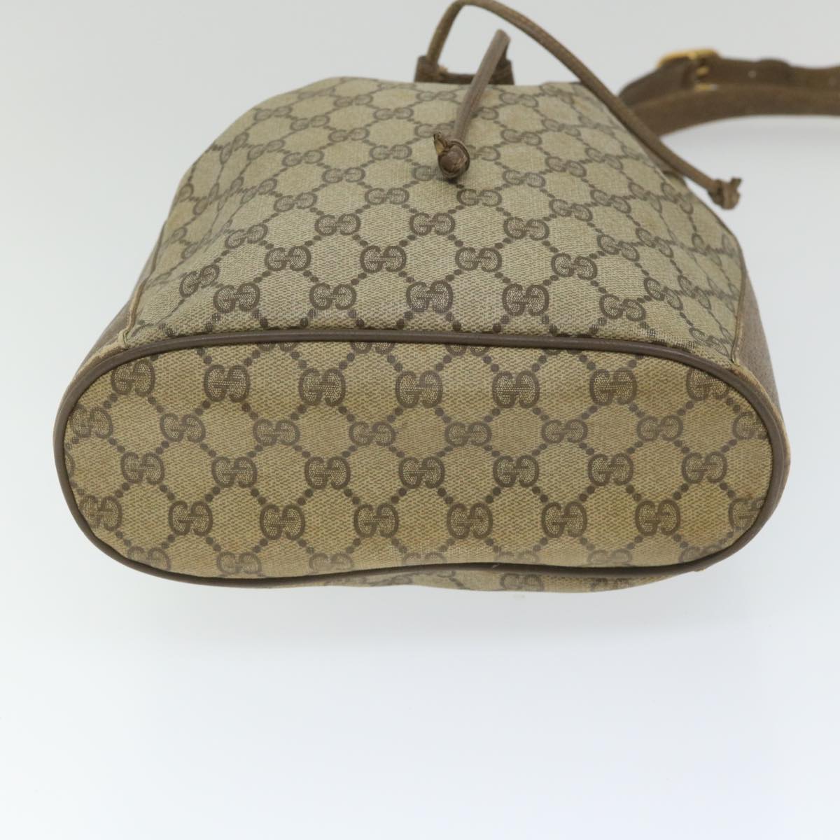 GUCCI GG Supreme Web Sherry Line Shoulder Bag Beige Red 41 02 034 58704