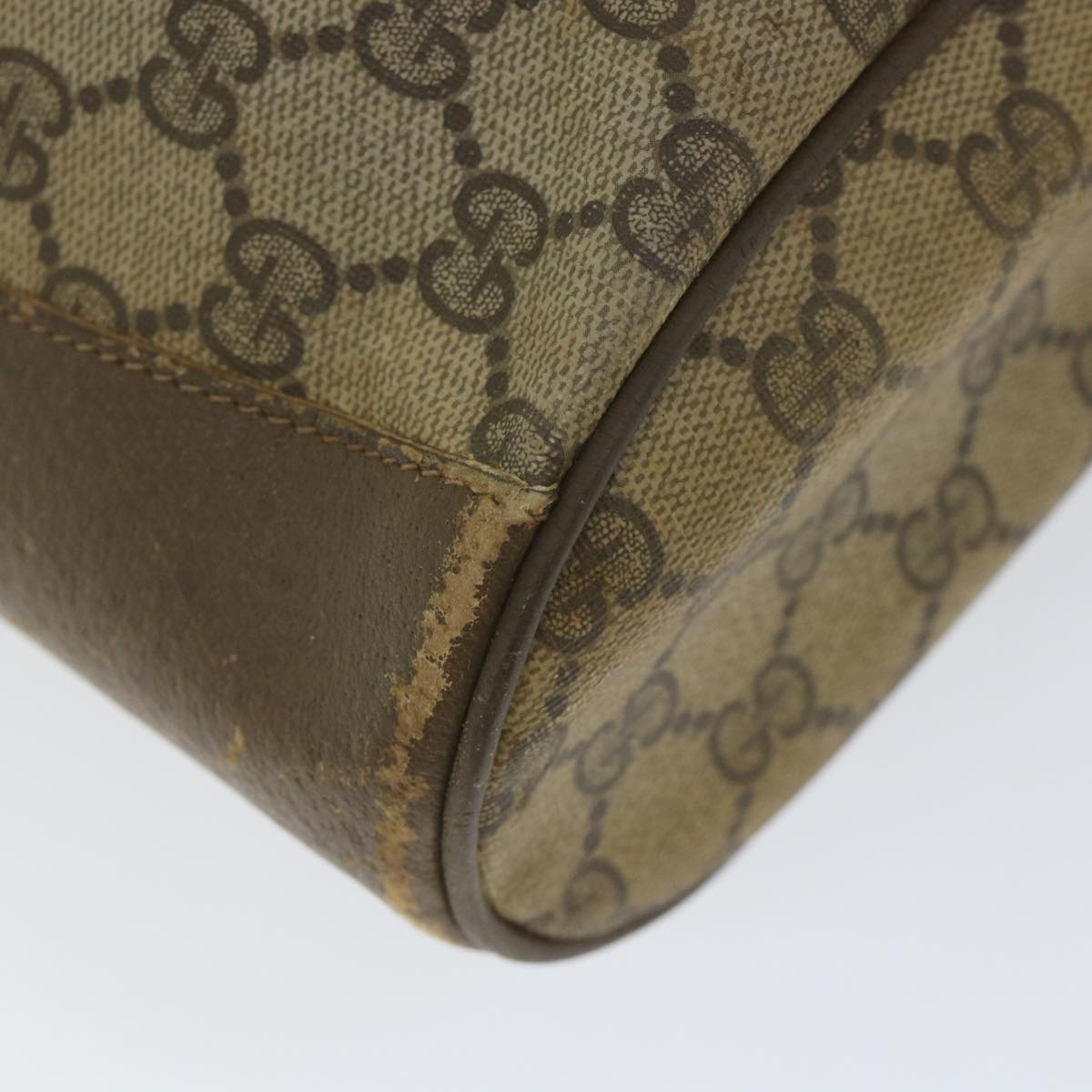 GUCCI GG Supreme Web Sherry Line Shoulder Bag Beige Red 41 02 034 58704