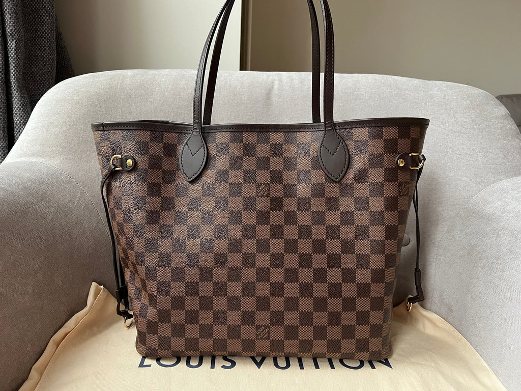 Louis Vuitton Neverfull MM Damier Ebene Rose Ballerine (RRP £1,410)