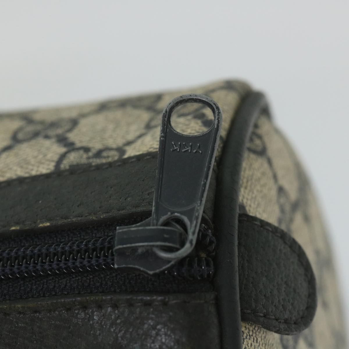 GUCCI GG Supreme Sherry Line Hand Bag Red Navy Gray 58 02 007 58751