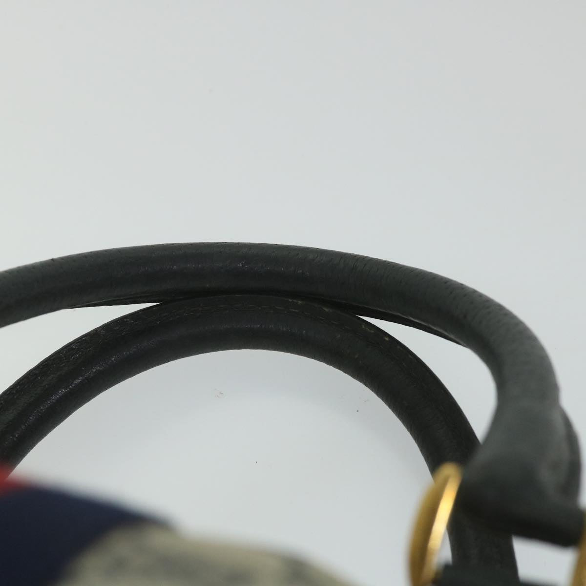 GUCCI GG Supreme Sherry Line Hand Bag Red Navy Gray 58 02 007 58751