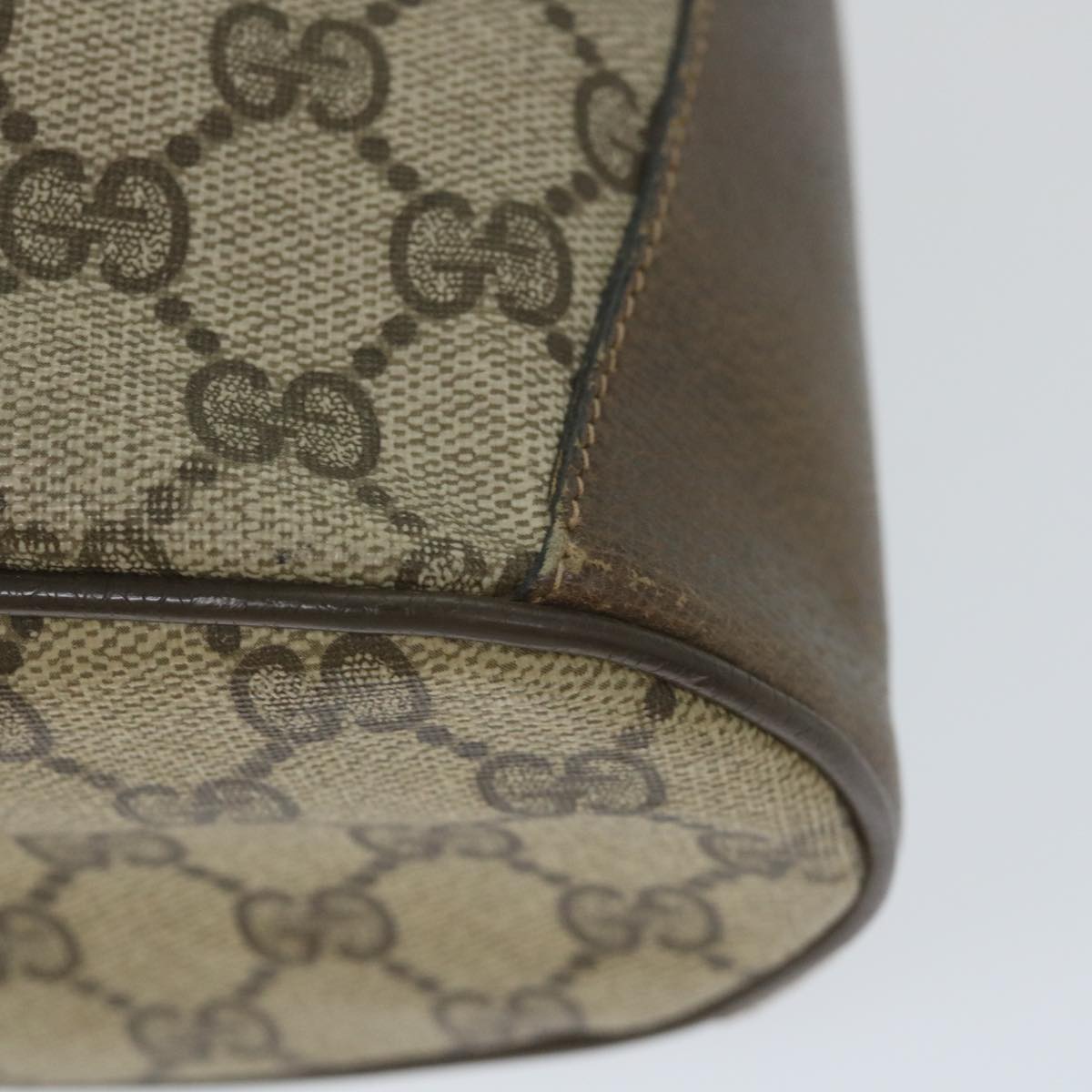 GUCCI GG Supreme Web Sherry Line Shoulder Bag Beige Red 41 02 033 58764