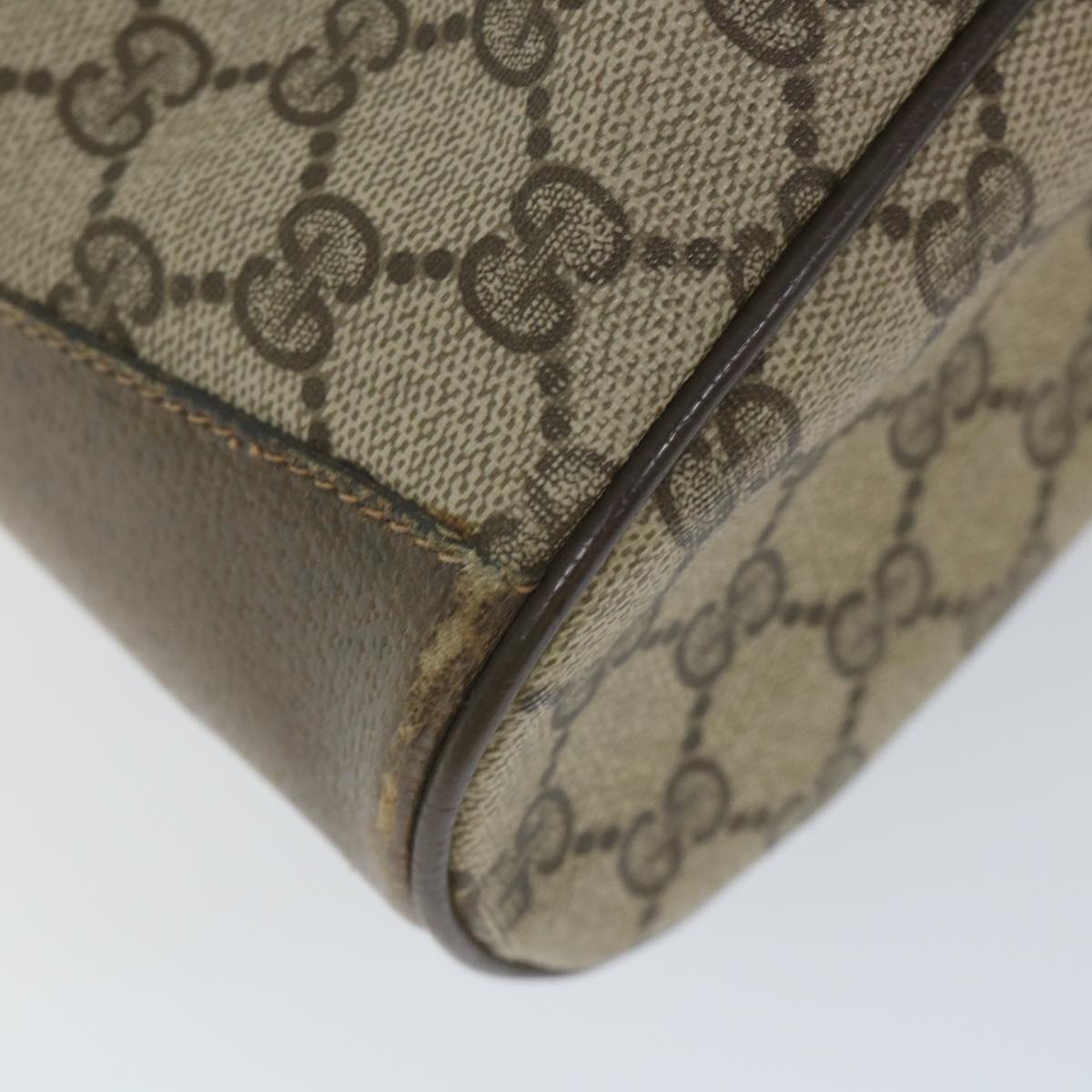 GUCCI GG Supreme Web Sherry Line Shoulder Bag Beige Red 41 02 033 58764