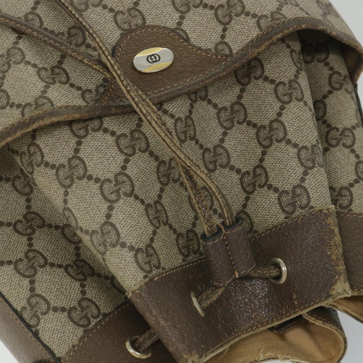 GUCCI GG Supreme Web Sherry Line Shoulder Bag Beige Red 41 02 033 58764