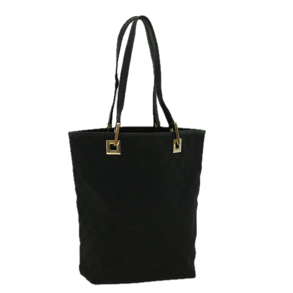 GUCCI GG Canvas Tote Bag Black 002 1099 002214 58784